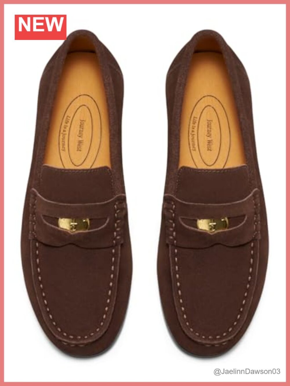 Women's Suede Slip-On Penny Loafers with Cushioned Insole